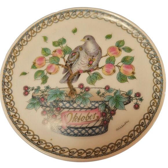 Winther Hutschenreuther 1814 German October Bird Decor Discontinued Vintage 90s - Picture 1 of 3